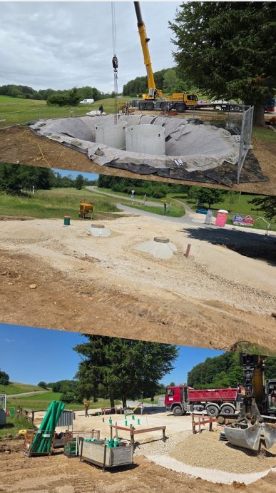 Tanks und Technik verschwinden im Untergrund